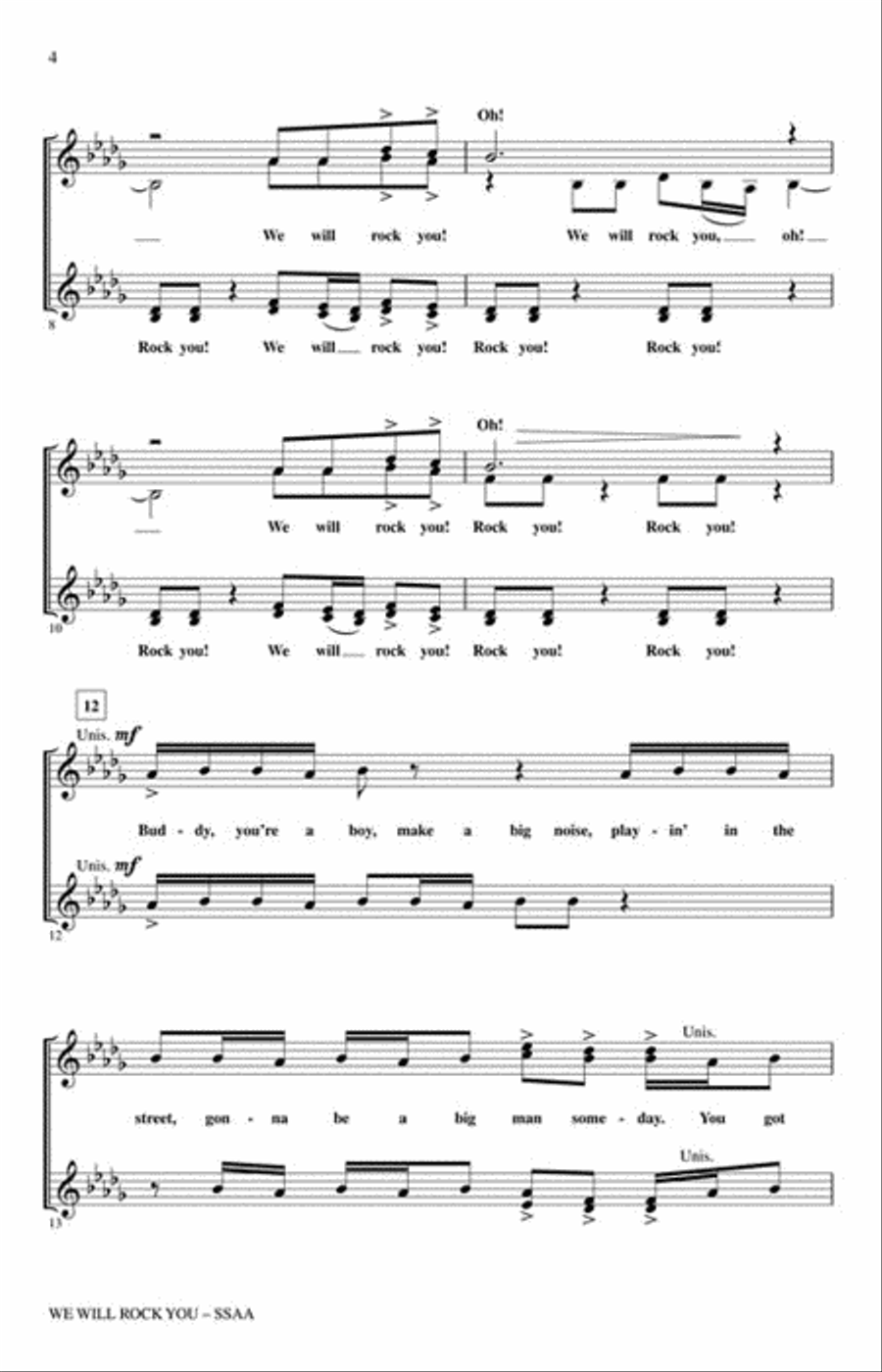We Will Rock You We Will Rock You SSAA scores gallery preview page 3