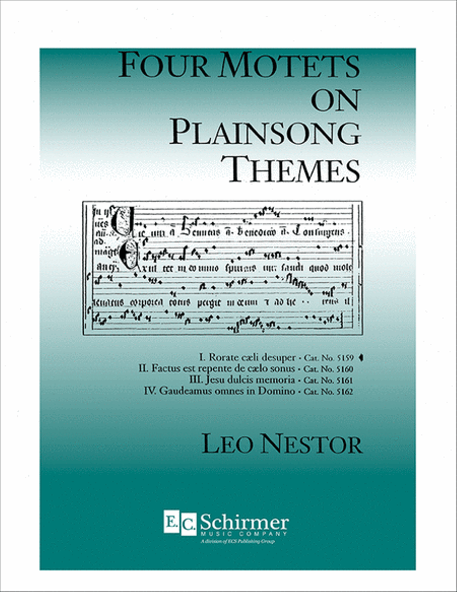 Four Motets on Plainsong Themes: 1. Rorate caeli desuper 4-Part scores gallery preview page 1