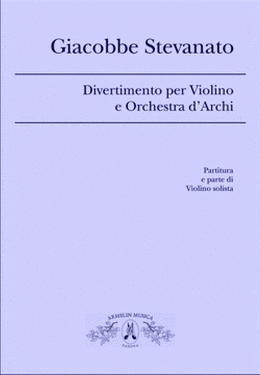 Divertimento Per Violino e Orchestra d'Archi String Orchestra scores gallery preview page 1