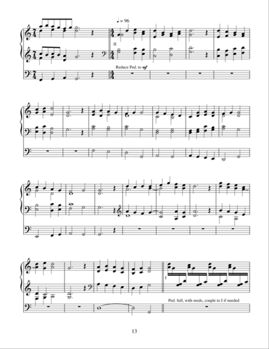 Three Preludes on Gregorian Sequences Organ scores gallery preview page 5