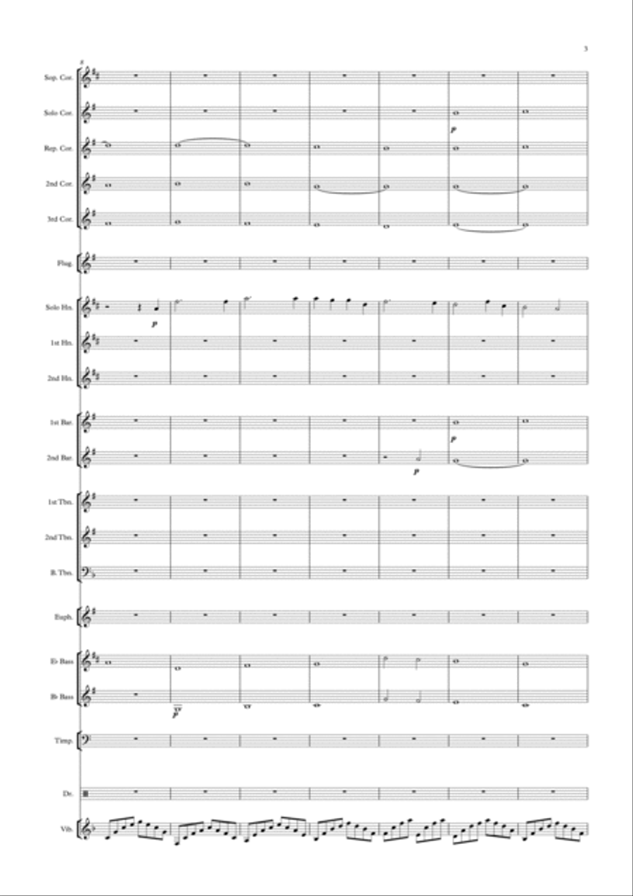Venint a casa for brassband Brass Ensemble scores gallery preview page 3