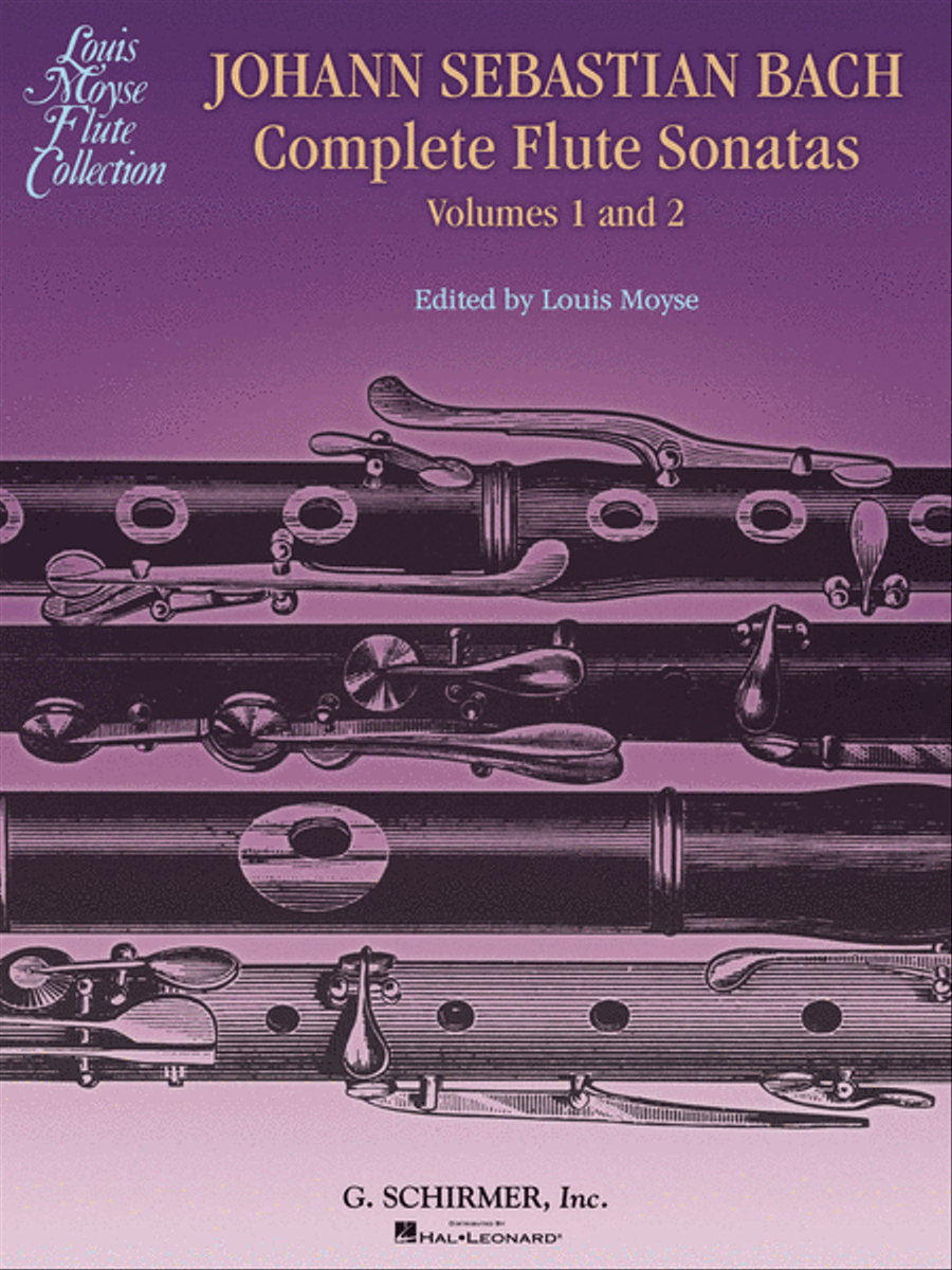 Book cover for Bach Complete Flute Sonatas – Volumes 1 and 2