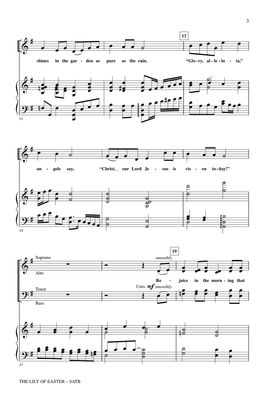The Lily Of Easter 4-Part scores gallery preview page 2