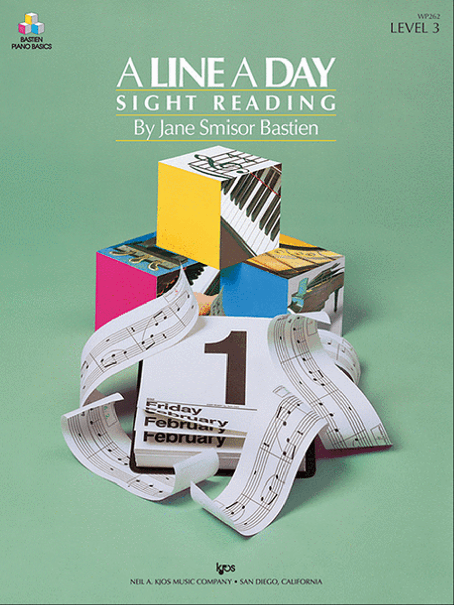 A Line a Day Sight Reading, Level 3 Piano Method scores gallery preview page 1