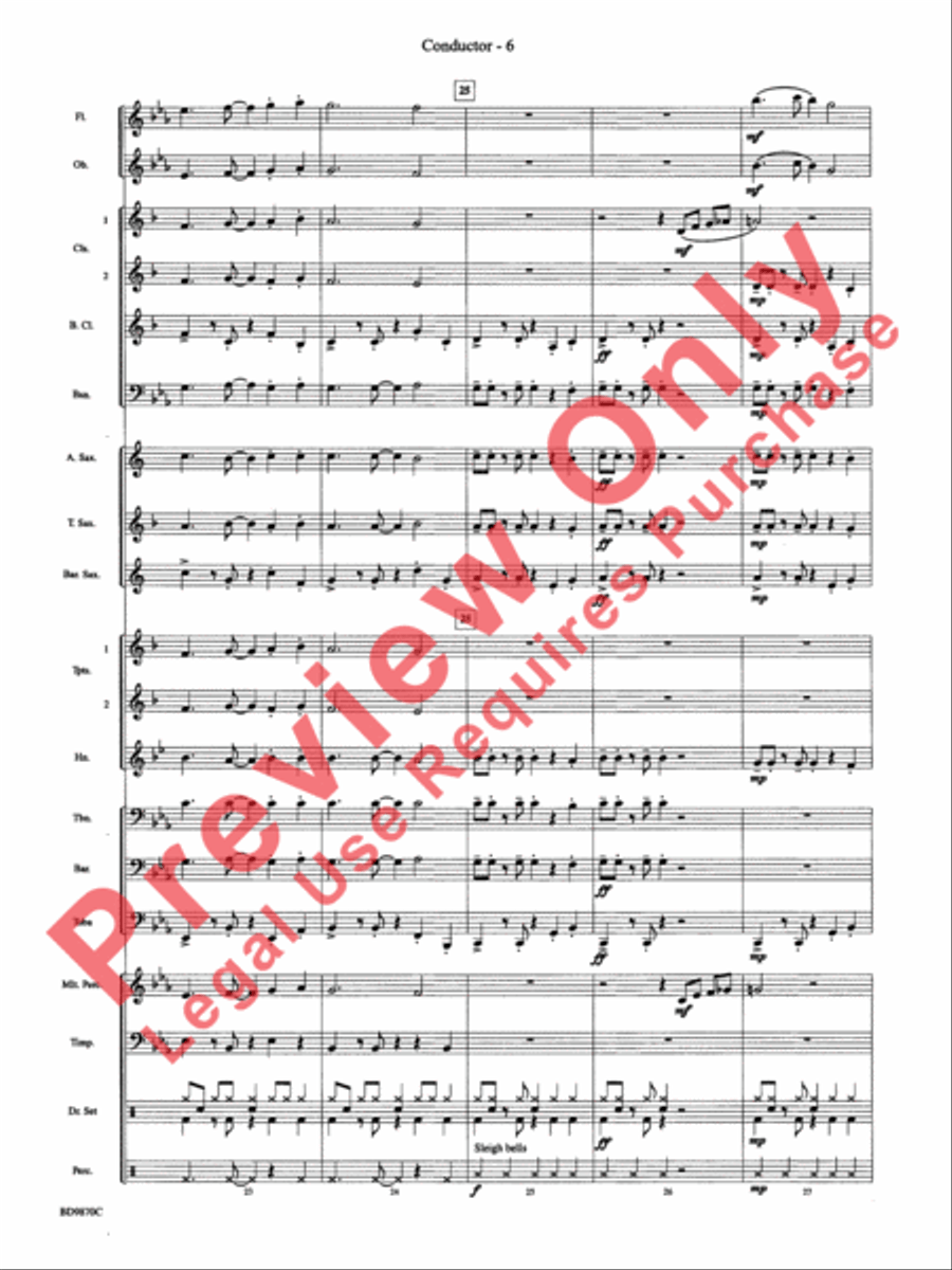 Christmas a la Big Band Christmas a la Big Band Concert Band scores gallery preview page 9