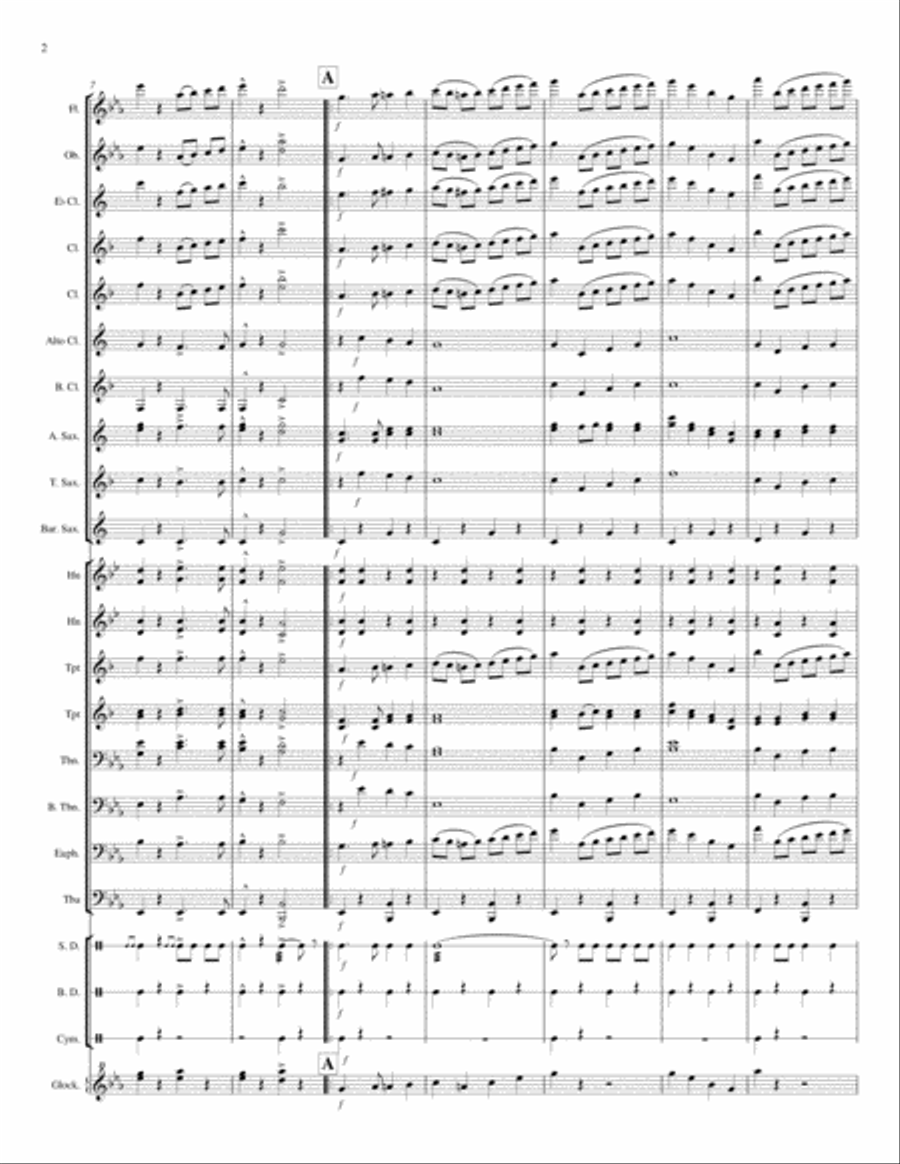 Military Tradition March Concert Band scores gallery preview page 2