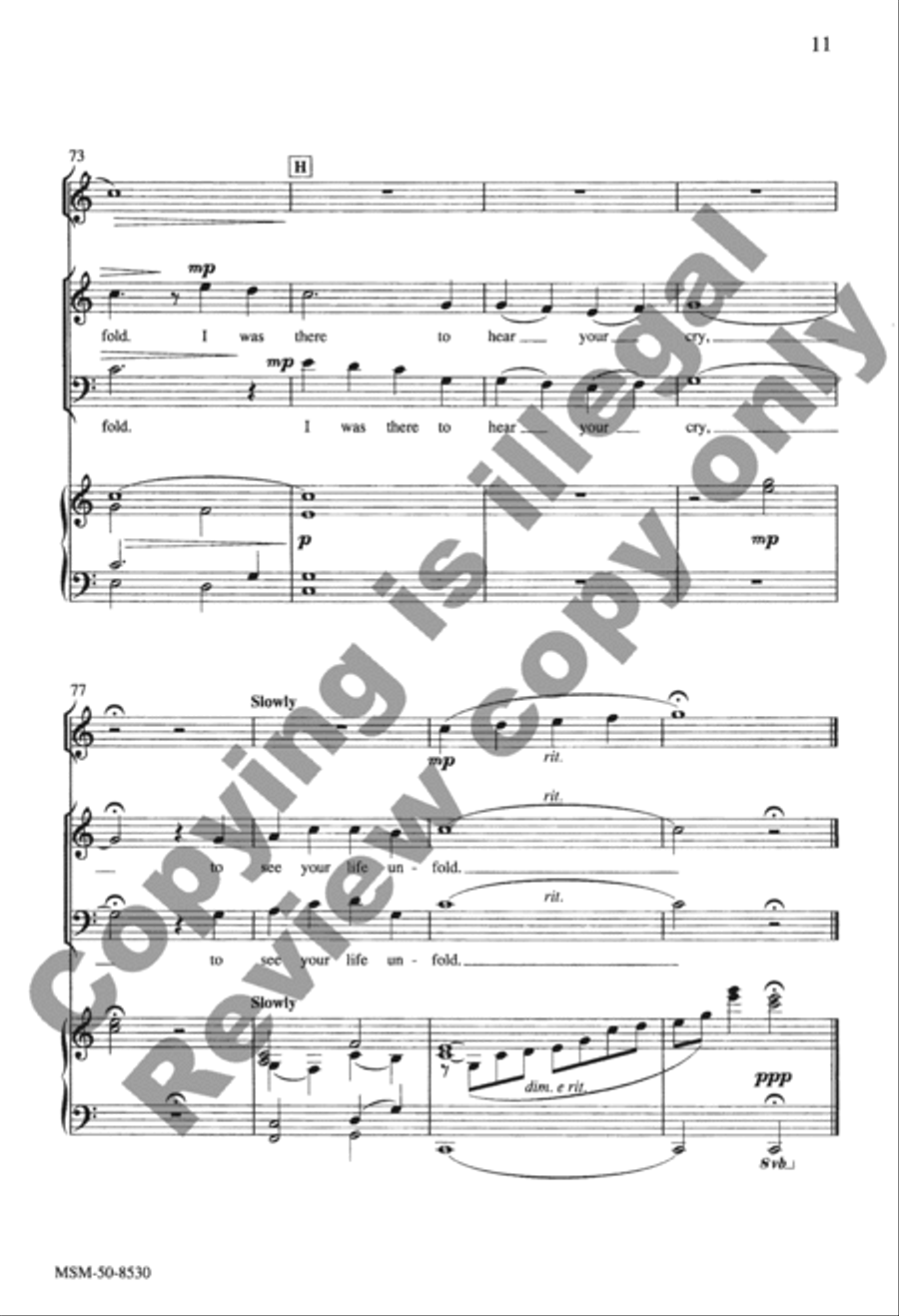 Borning Cry Borning Cry 3-Part scores gallery preview page 11