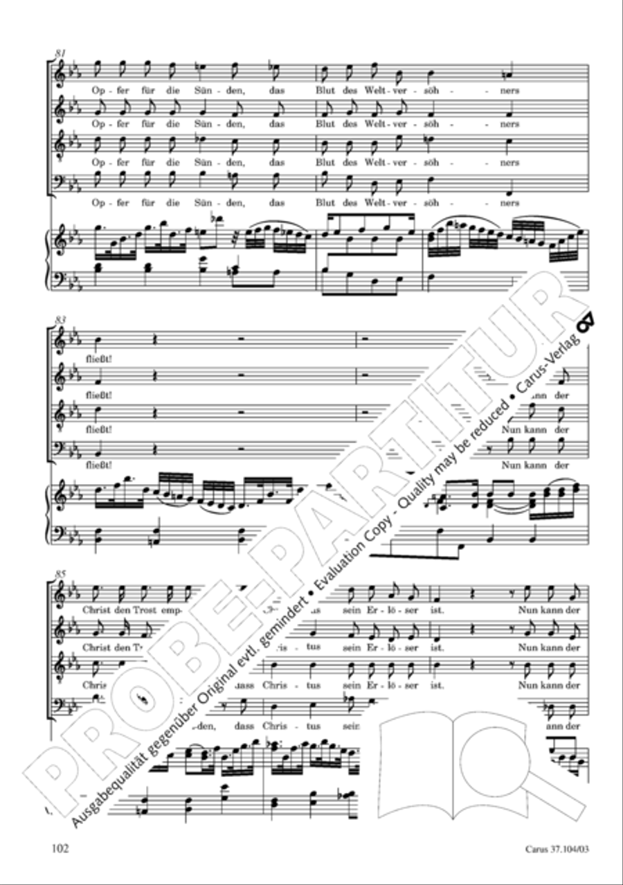 Ein Lammlein geht und tragt die Schuld 4-Part scores gallery preview page 103