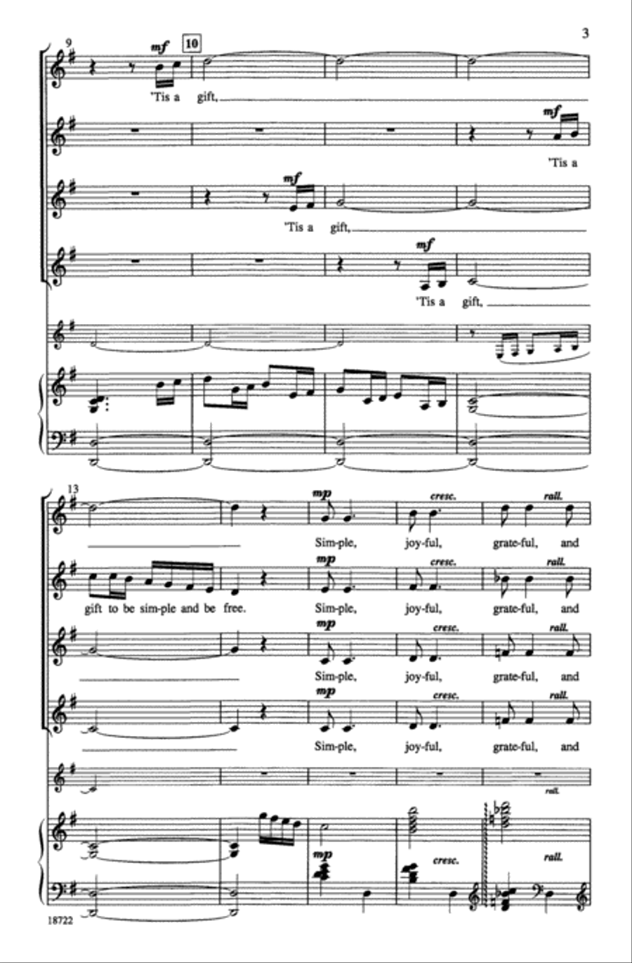 <br>Sheet music extract