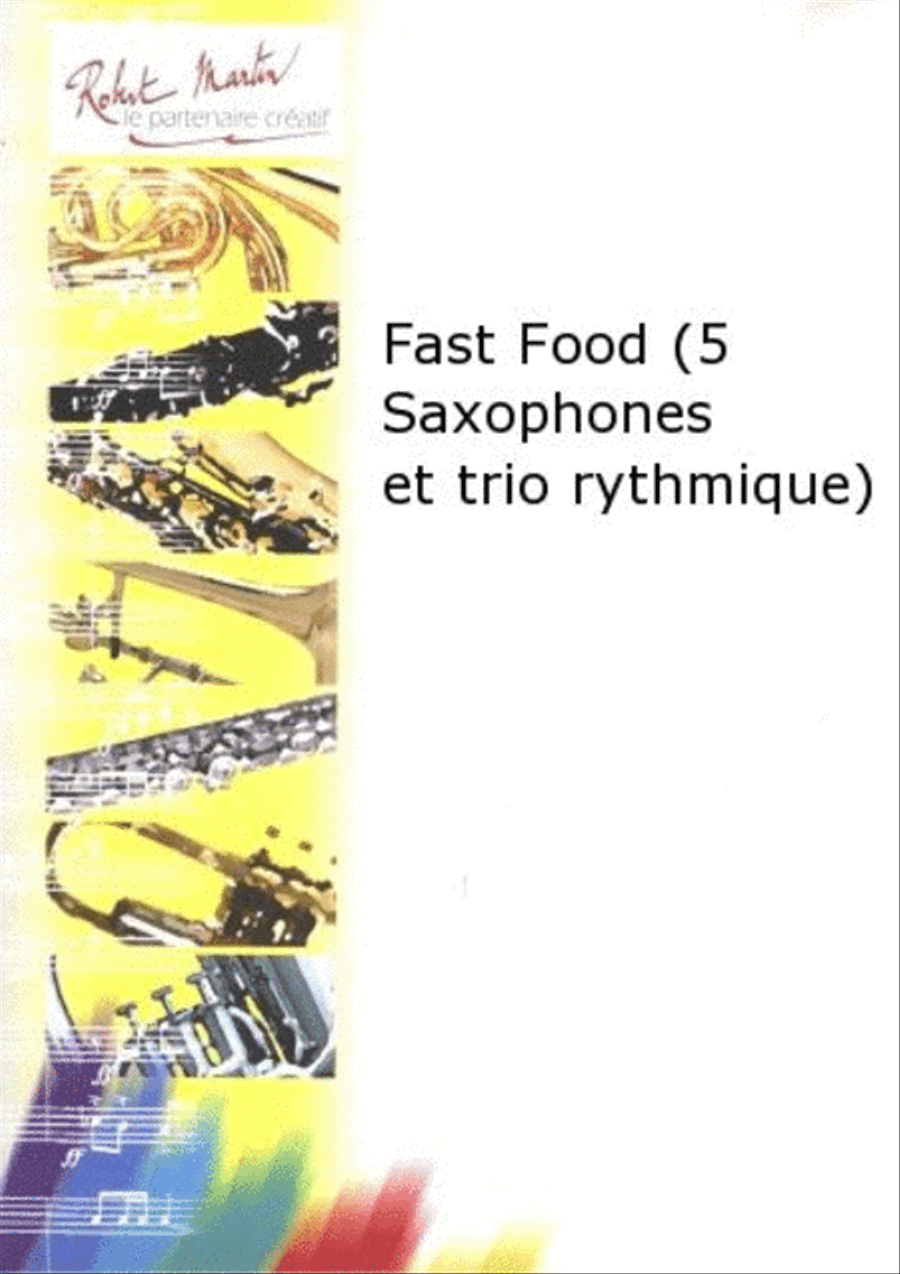 Fast food (5 saxophones et trio rythmique) Saxophone Quintet scores gallery preview page 1