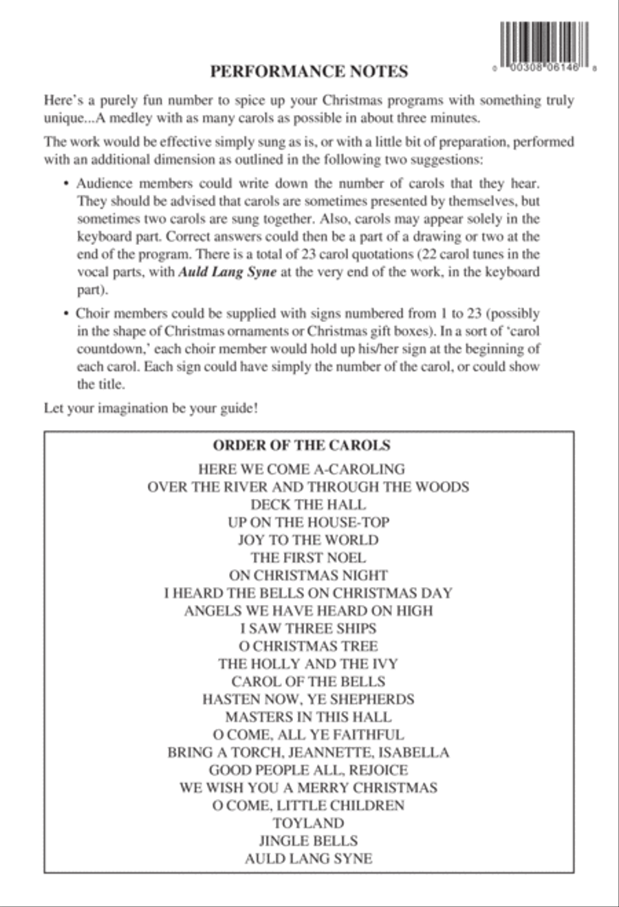 Christmas...In About Three Minutes 3-Part scores gallery preview page 17