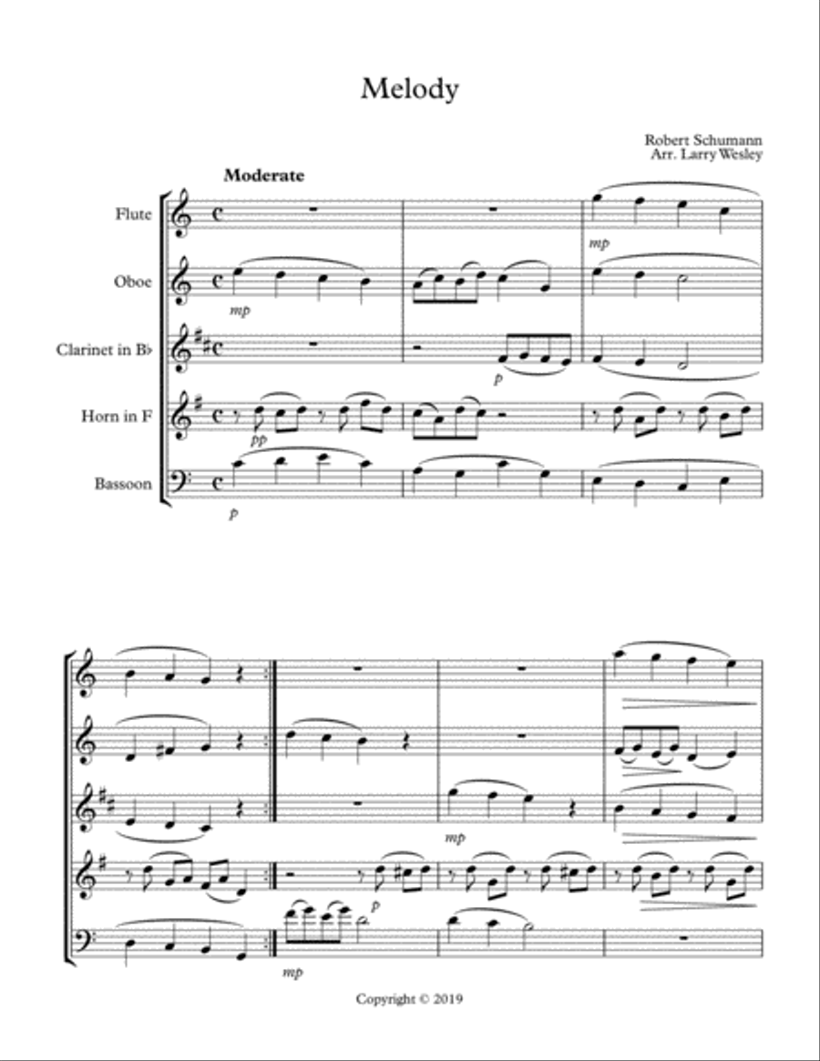 Schumann Collection Woodwind Quintet scores gallery preview page 2