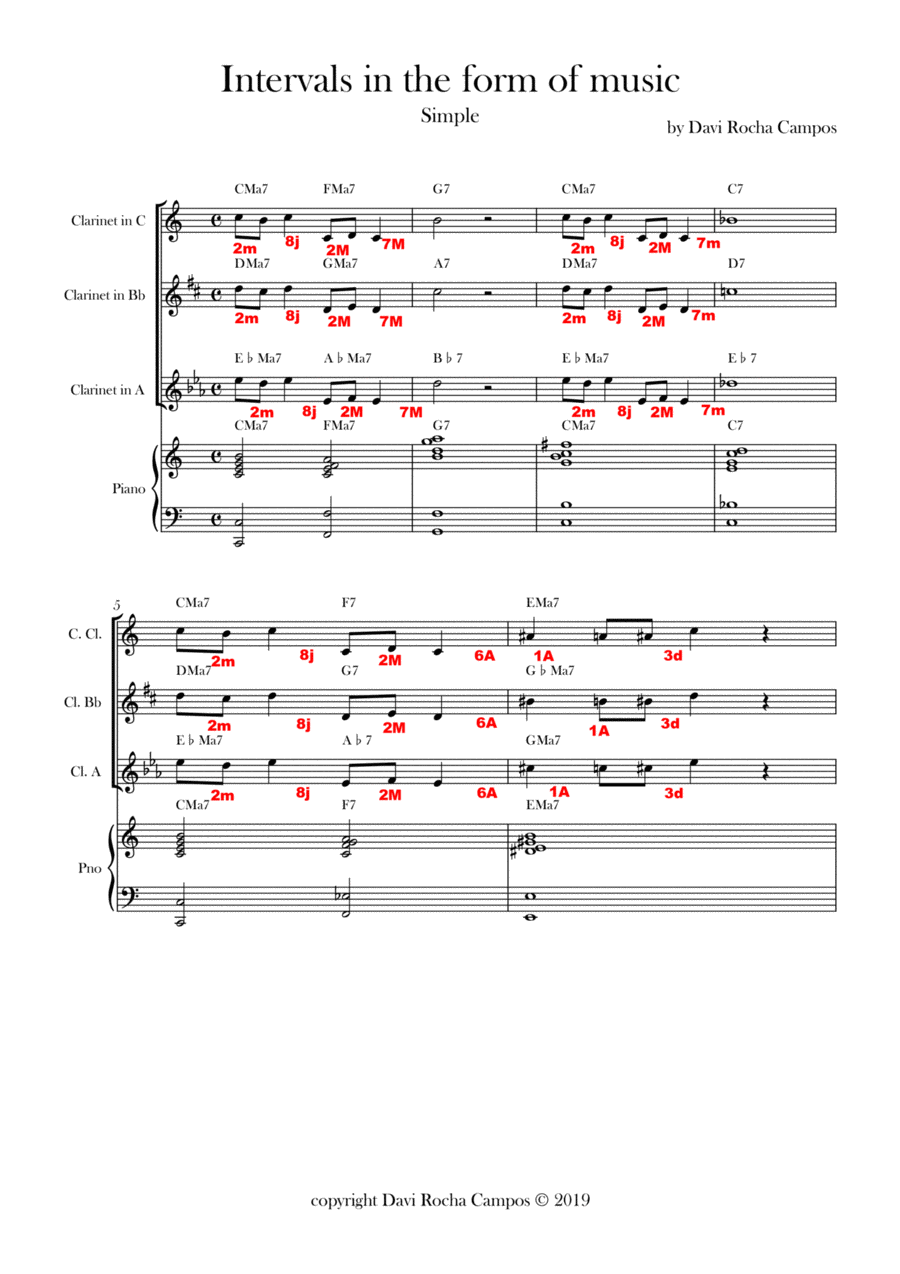 Intervals in the form of music Chamber Music scores gallery preview page 1