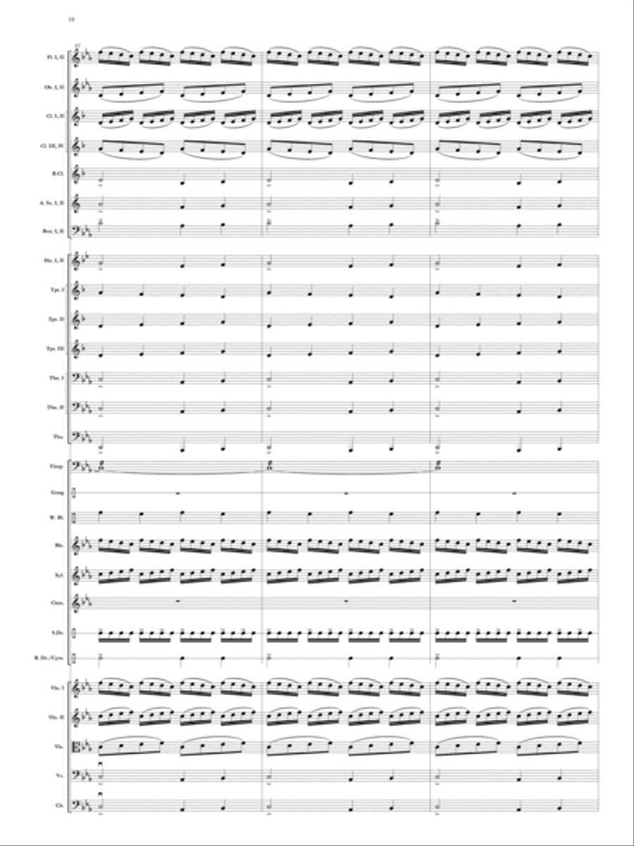 Elegy for Remembrance (September 11, 2001) Orchestra scores gallery preview page 11