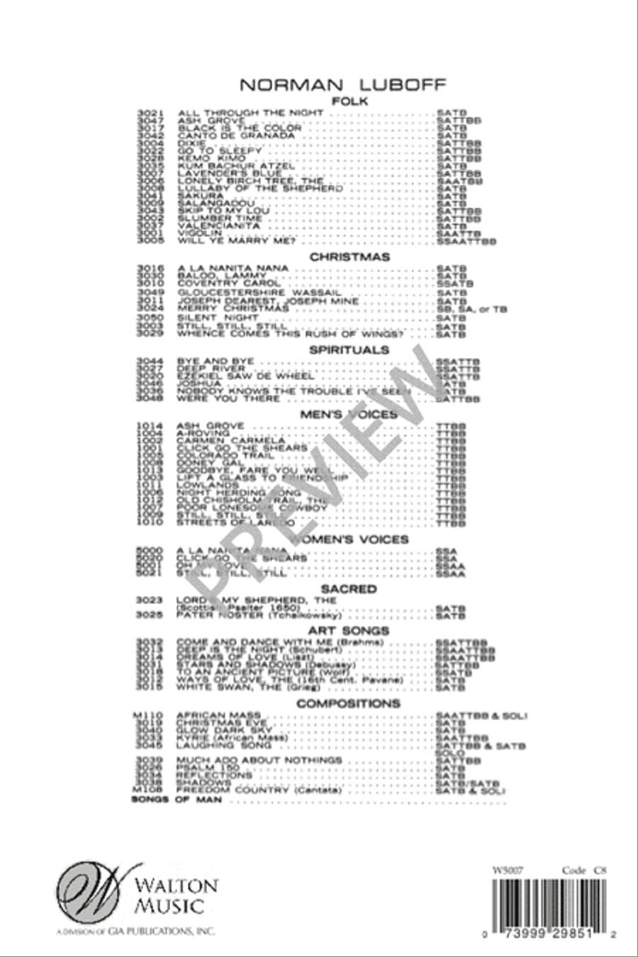 A Thought Like Music SSA scores gallery preview page 9