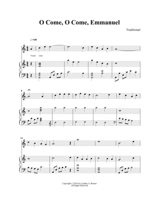 Book cover for O Come, O Come, Emmanuel for harp/flute