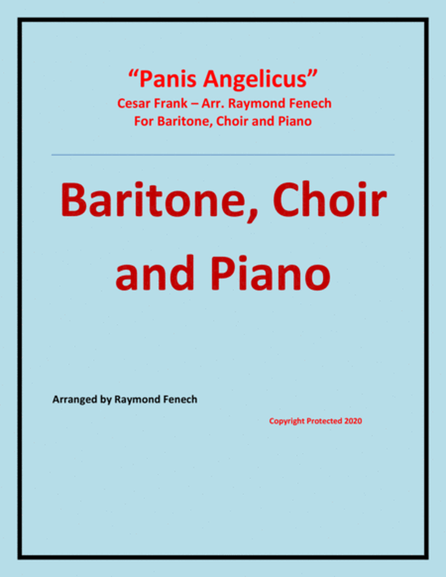 Panis Angelicus - Baritone (voice), Choir and Piano image number null