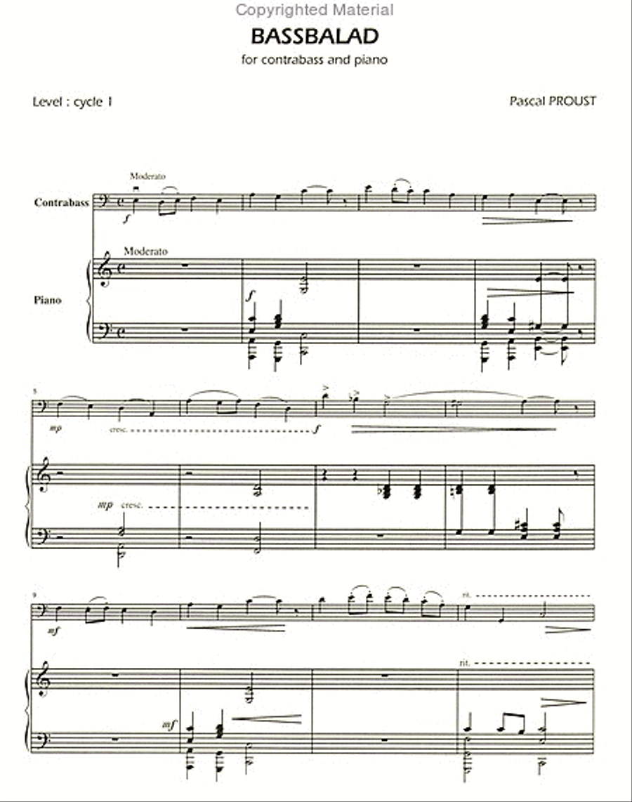 Bassbalad Bassbalad Double Bass scores gallery preview page 2