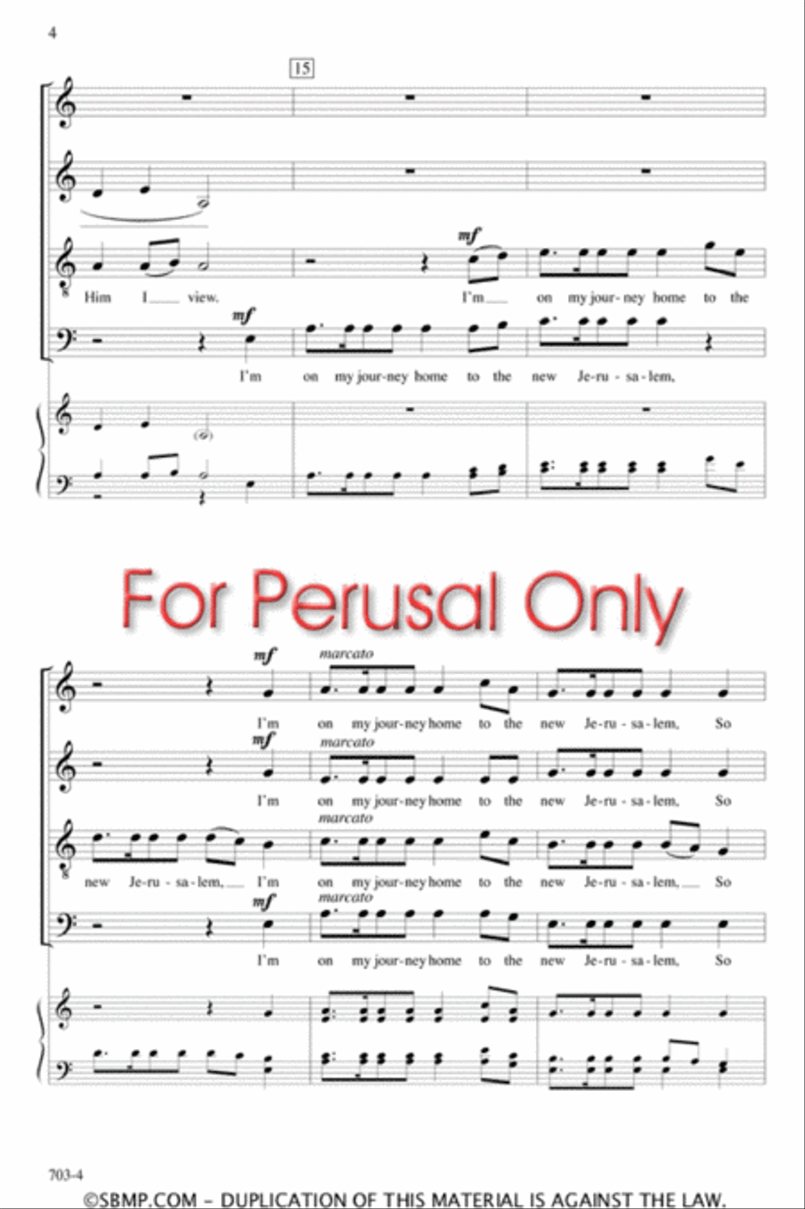 To the New Jerusalem - SATB divisi Octavo Divisi scores gallery preview page 4