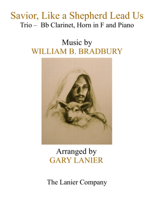 Book cover for SAVIOR, LIKE A SHEPHERD LEAD US (Trio – Bb Clarinet, Horn in F & Piano with Parts)