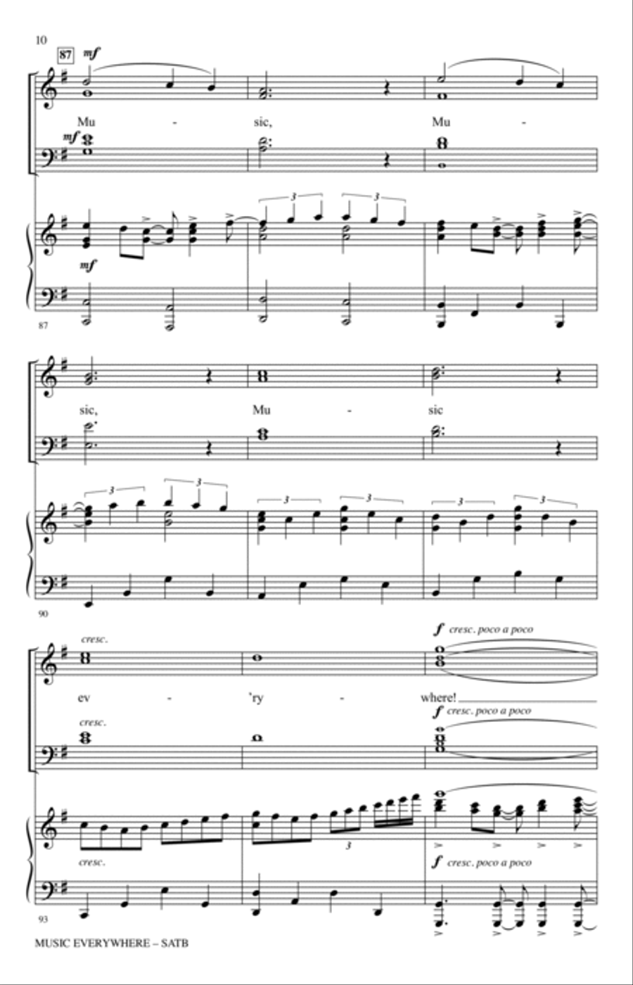 Music Everywhere 4-Part scores gallery preview page 9
