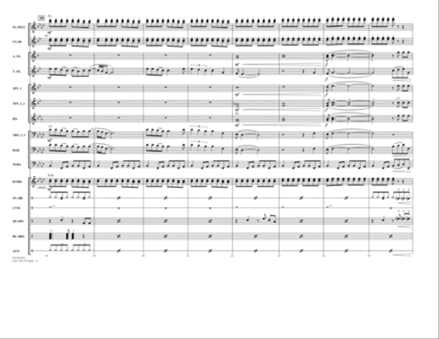 Livin' on a Prayer - Full Score Marching Band scores gallery preview page 3