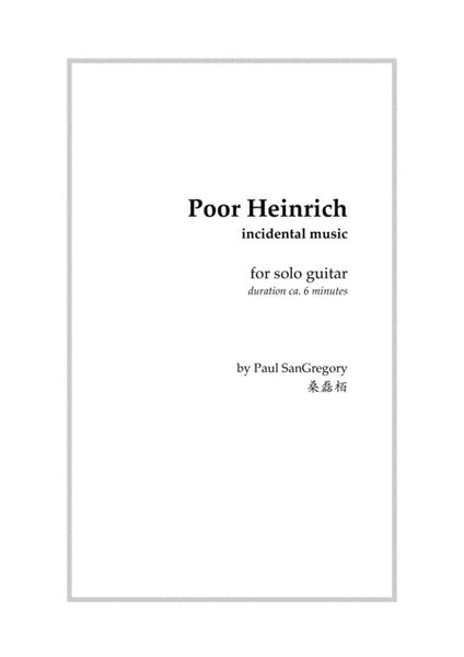 Poor Heinrich (solo guitar) image number null