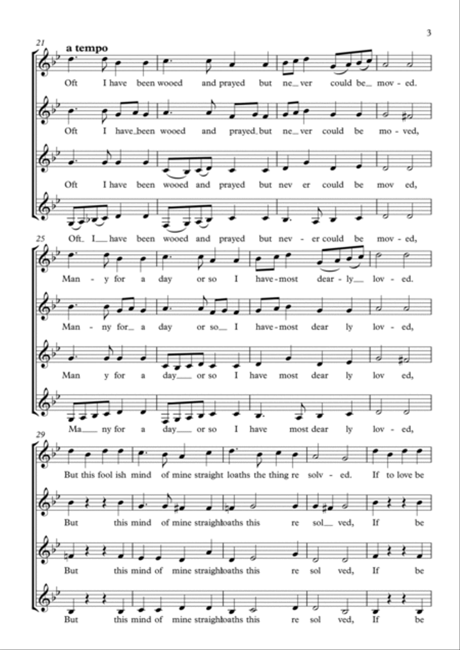 Fain Would I Wed (SSAA) Fain Would I Wed (SSAA) SSAA scores gallery preview page 3