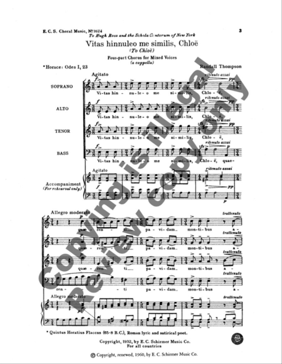 Vitas hinnuleo me similis, Chloe 4-Part scores gallery preview page 9