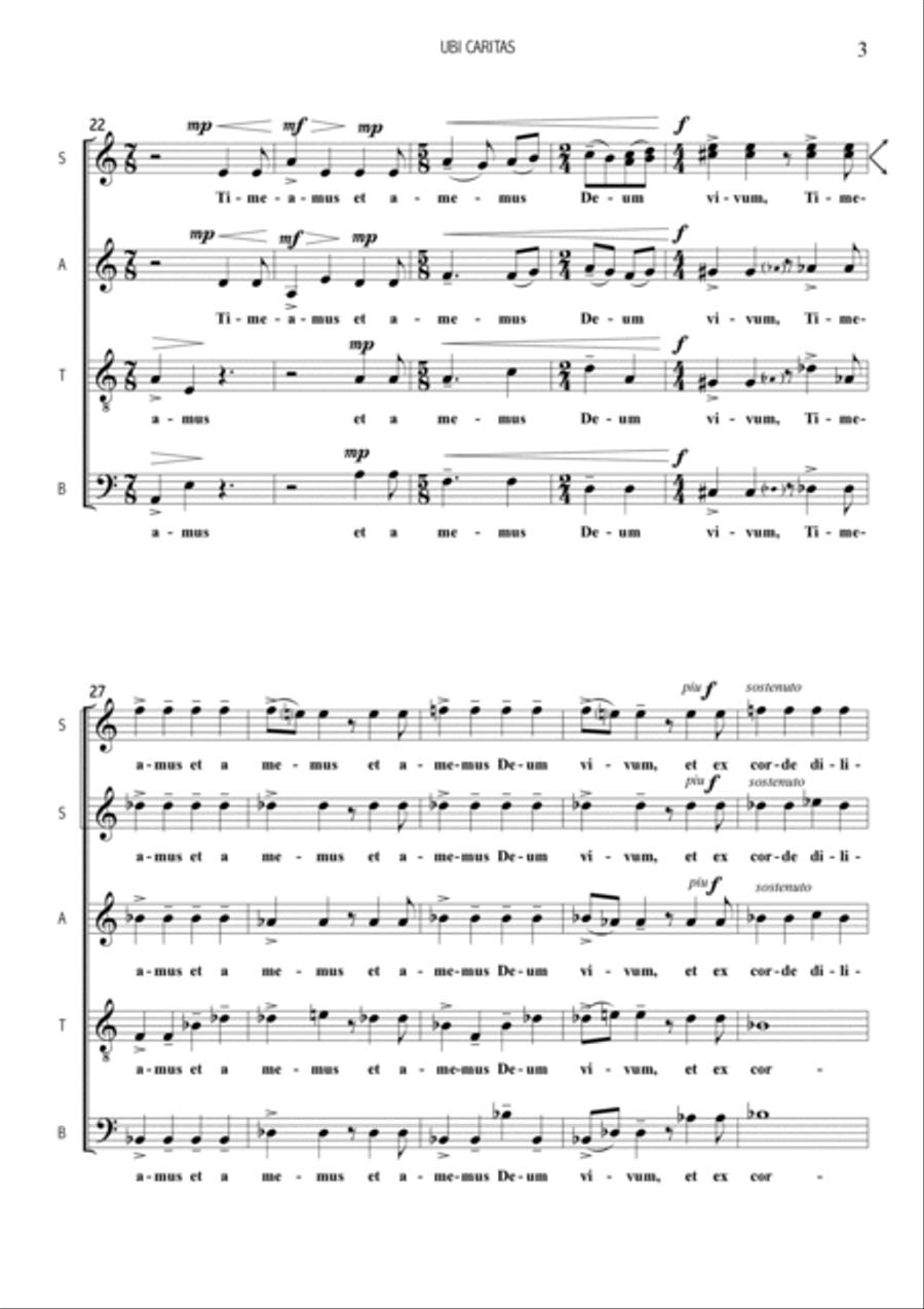 Ubi Caritas Divisi scores gallery preview page 5