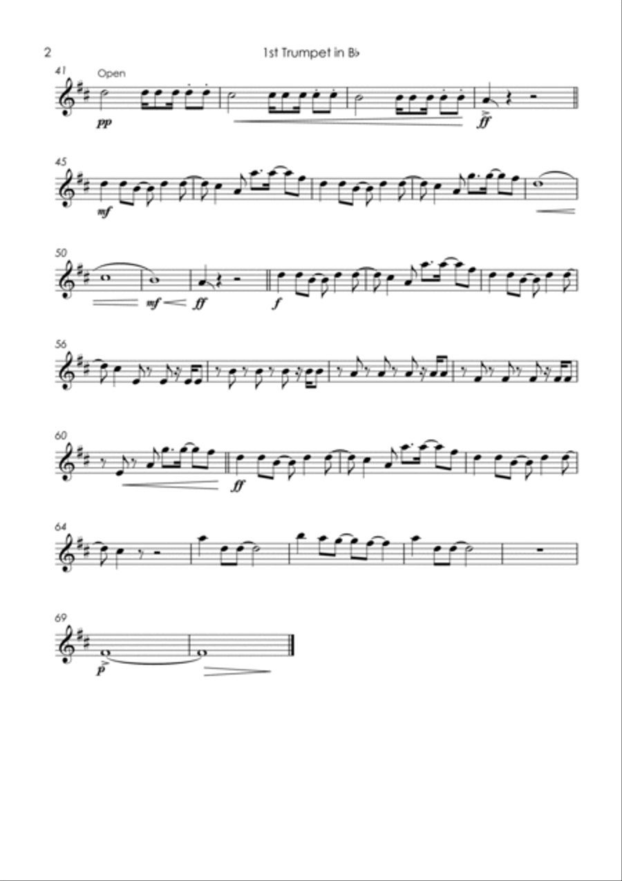 Better Off Alone Brass Quintet scores gallery preview page 4