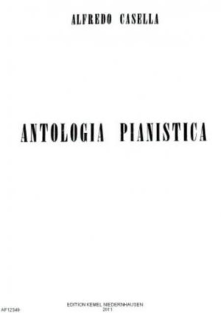 Antologia pianistica Casella, Alfredo, ed