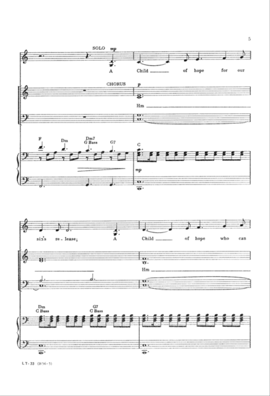 A Child of Hope 4-Part scores gallery preview page 6