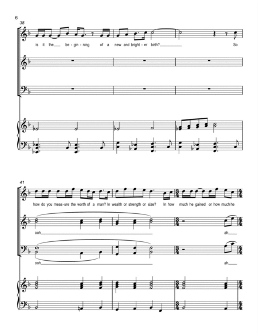 Through Heaven's Eyes Choir scores gallery preview page 6