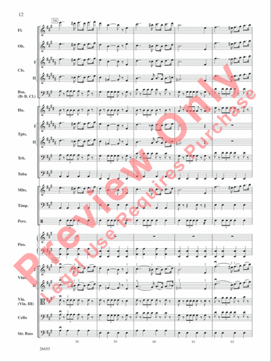 Robin Hood and His Merry Men Full Orchestra scores gallery preview page 13