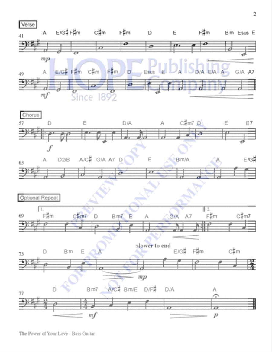 The Power of Your Love The Power of Your Love 4-Part scores gallery preview page 9