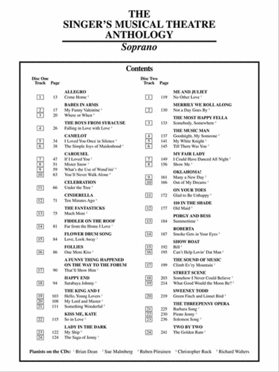 Singer's Musical Theatre Anthology – Volume 1 Voice Solo scores gallery preview page 5