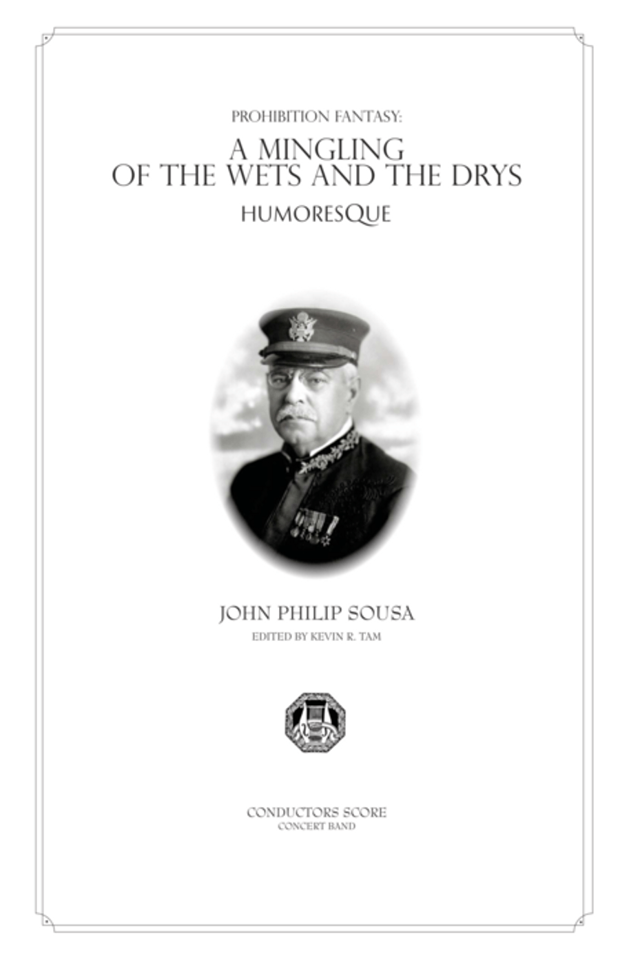 A Mingling of the Wets and the Drys - A Humoresque - Conductor's Score Concert Band scores gallery preview page 1