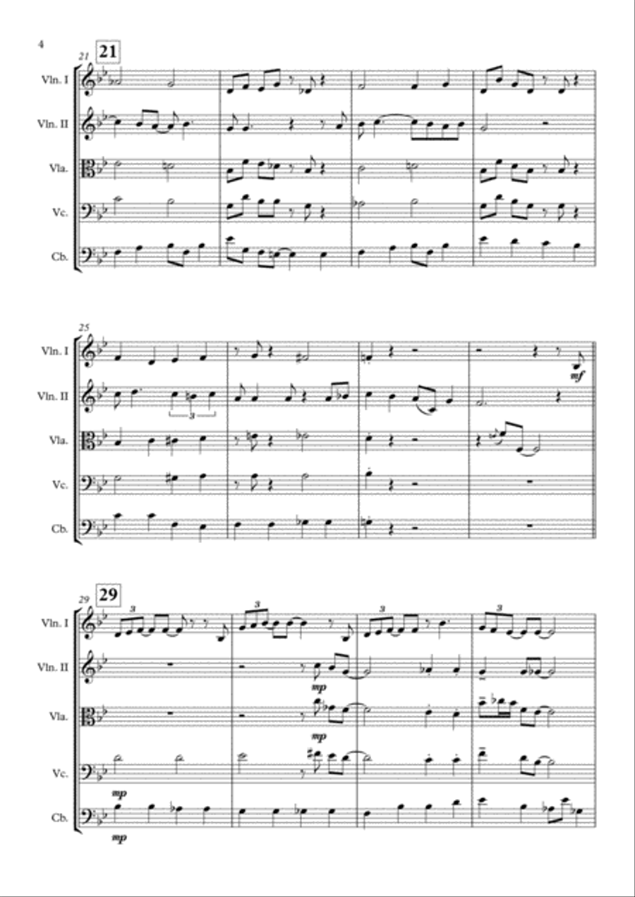 Santa Claus Is Comin' To Town String Quintet scores gallery preview page 5