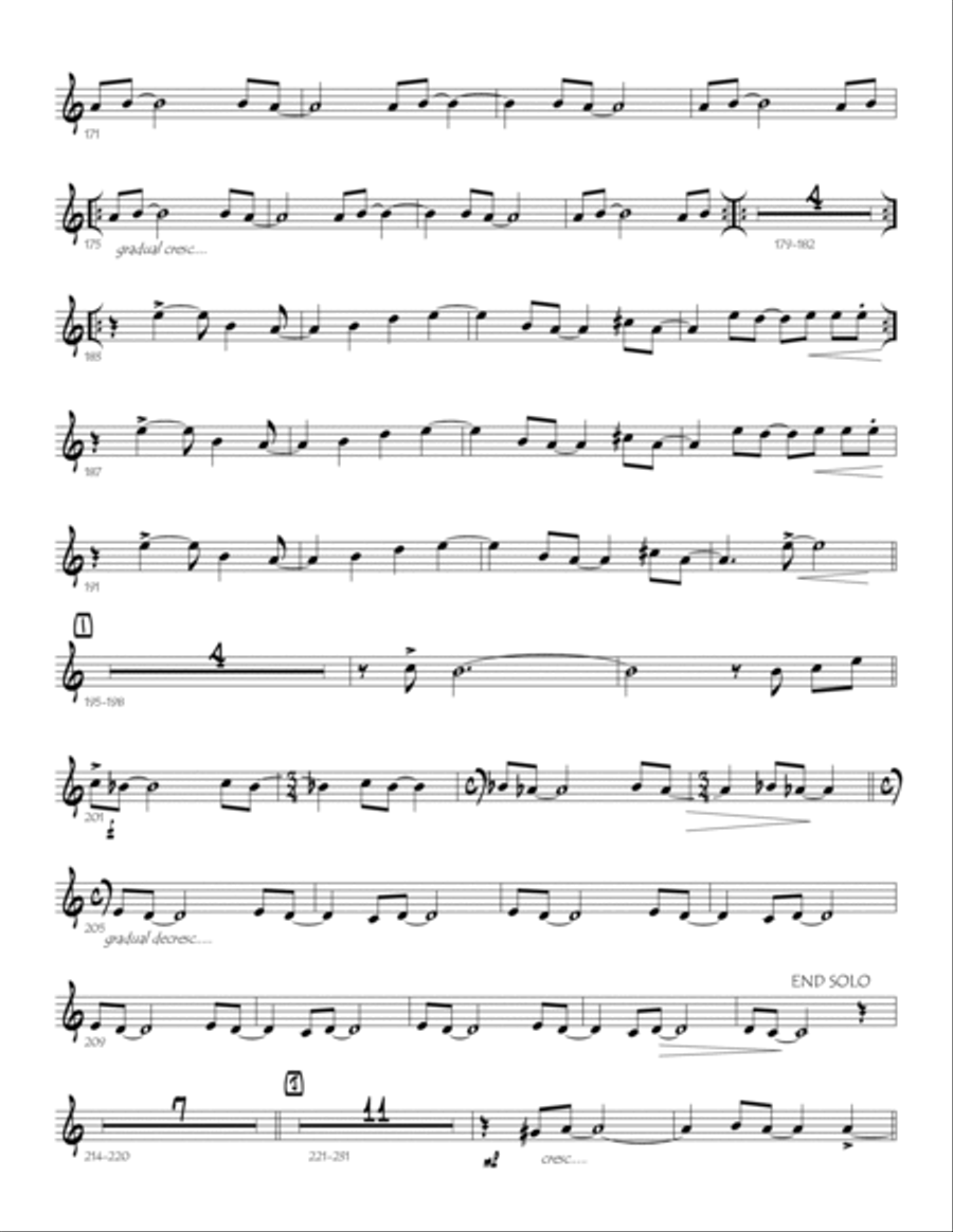 The Dark Moon PARTS (digital print) Jazz Ensemble scores gallery preview page 4