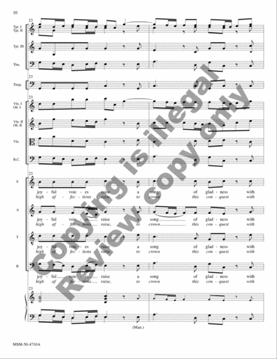 Sing unto God from Judas Maccabaeus (Full Score) Choir scores gallery preview page 8