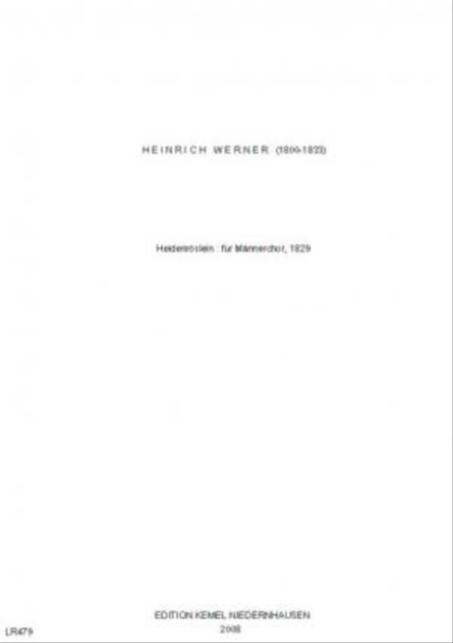 Heidenröslein Heidenröslein Men's Choir scores gallery preview page 1