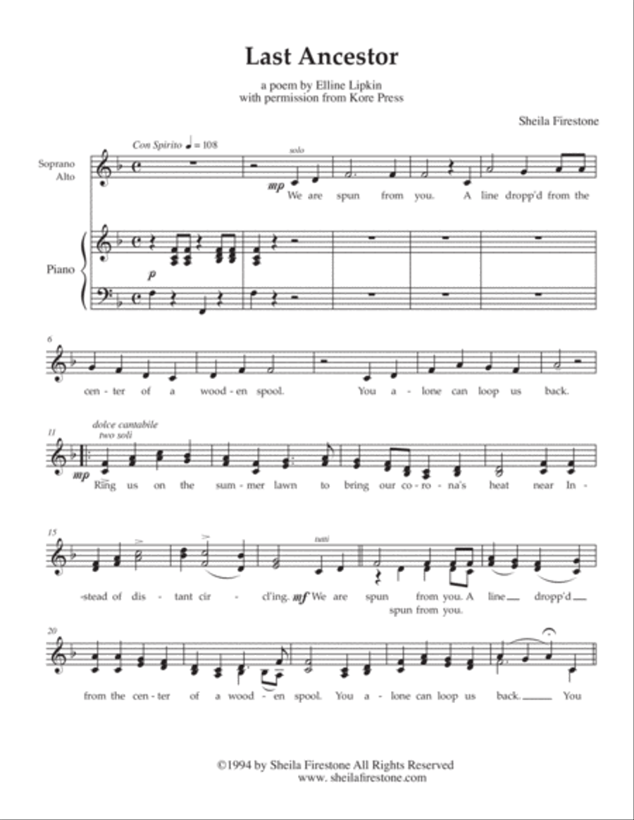 Last Ancestor SA scores gallery preview page 1