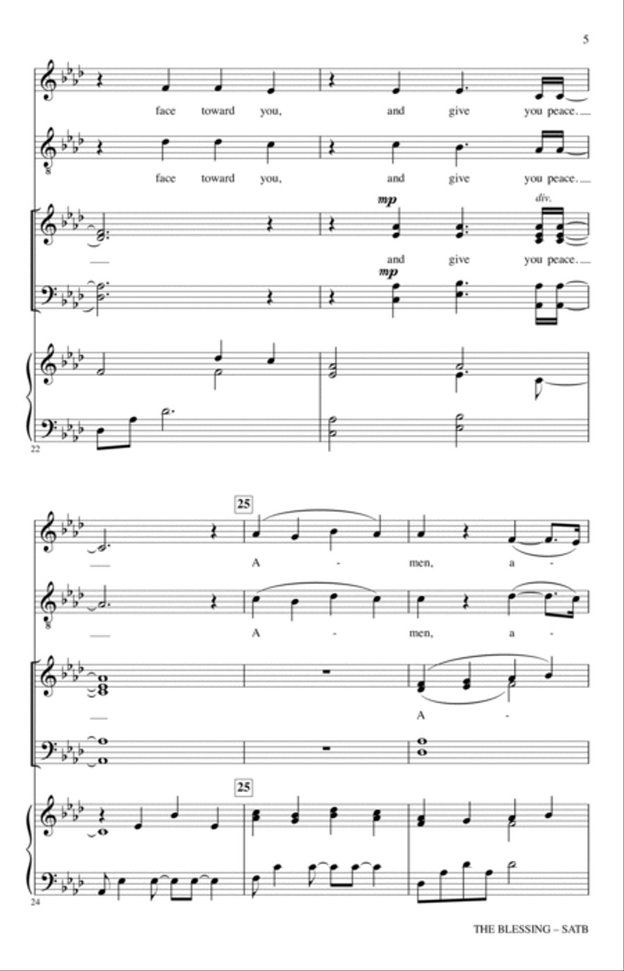 The Blessing (arr. Heather Sorenson) 4-Part scores gallery preview page 4