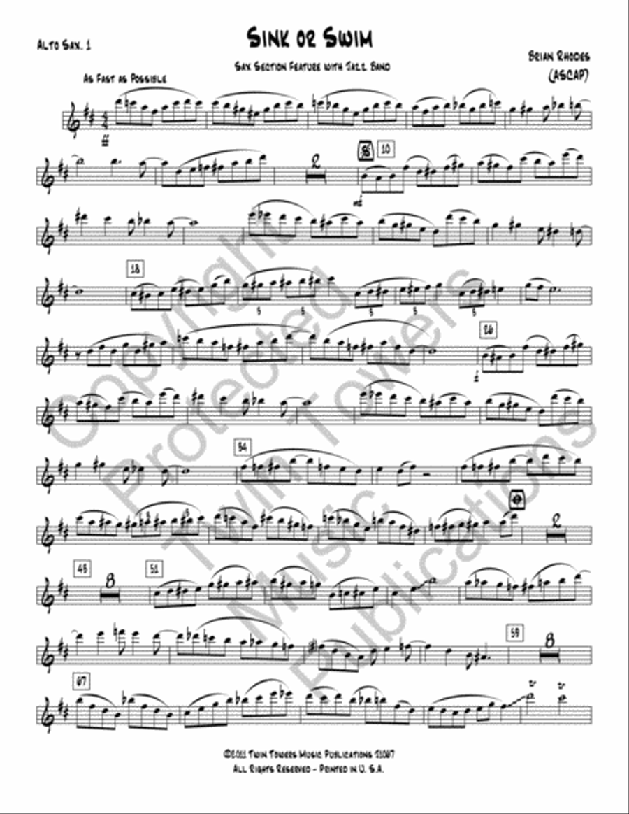 Sink Or Swim Sink Or Swim Jazz Ensemble scores gallery preview page 22