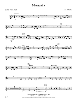 Manzanita: 2nd B-flat Trumpet
