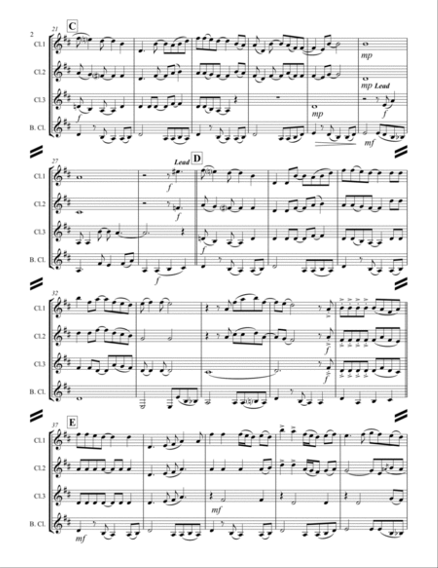 Friends In Low Places Woodwind Ensemble scores gallery preview page 3