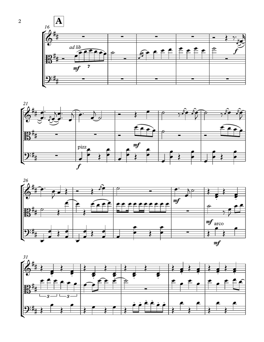 Despacito String Trio scores gallery preview page 3