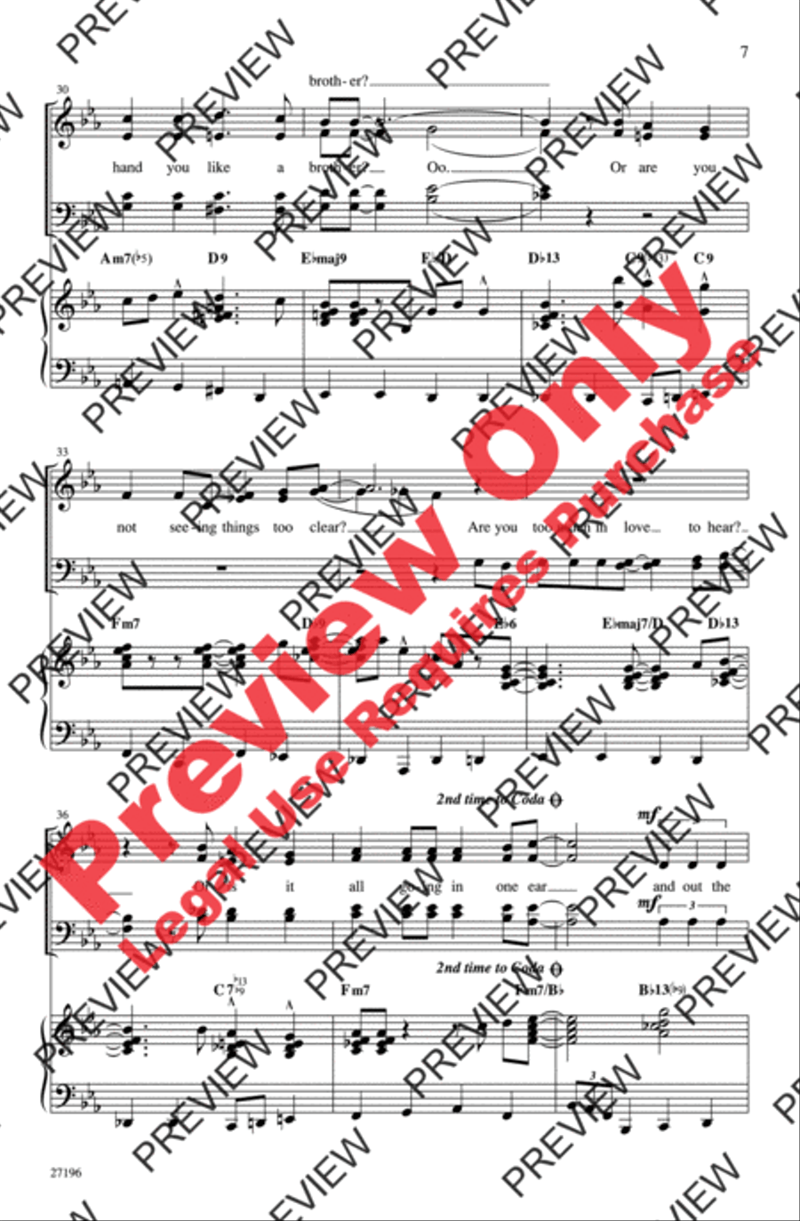 Hey There 4-Part scores gallery preview page 6