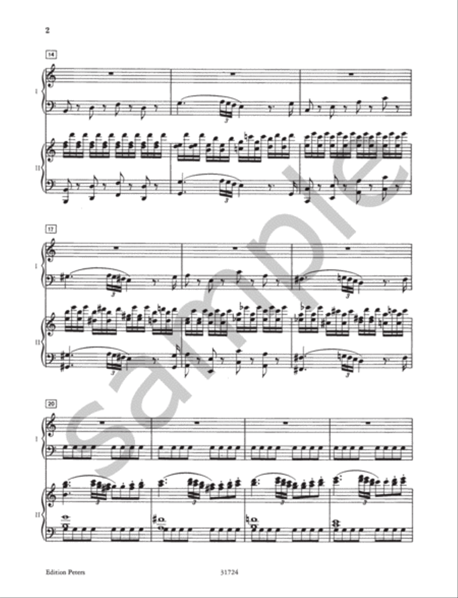 Piano Concerto No. 21 in C K467 (Edition for 2 Pianos) Piano Solo scores gallery preview page 4